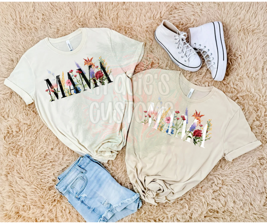 Mama Wildflowers BLACK